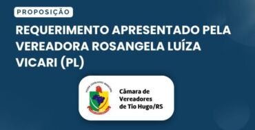 Requerimento nº 05/2026 apresentado pela vereadora Rosangela Luíza Vicari (PL)